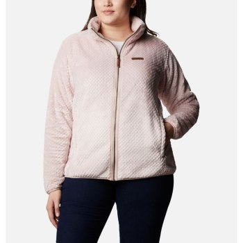 Columbia Fire Side II Plush Full Zip Fleece Plus Size, Chamarras Rosas Para Mujer | 071235-XFL